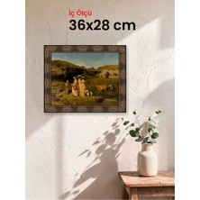 Hars Heritage Eskitme Kahverengi Çerçeve 36 x 28 cm Camlı
