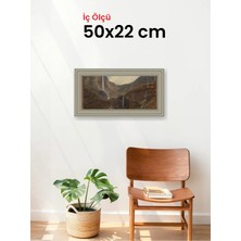 Hars Gallery Klasik Gümüş Çerçeve 50 x 22 cm Şeffaf Korumalı Pvc