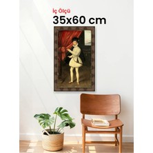 Hars Heritage Eskitme Kahverengi Çerçeve 35 x 60 cm Şeffaf Korumalı Pvc
