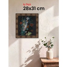 Hars Heritage Eskitme Kahverengi Çerçeve 28 x 31 cm Şeffaf Korumalı Pvc