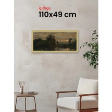 Hars Royal Klasik Desenli Çok Renkli Çerçeve 110 x 49 cm Camlı