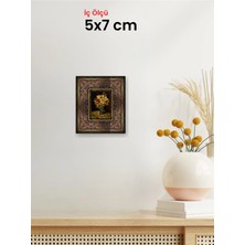 Hars Heritage Eskitme Kahverengi Çerçeve 5 x 7 cm Şeffaf Korumalı Pvc
