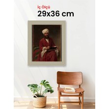 Hars Vintage Eskitme Beyaz Çok Renkli Çerçeve 29 x 36 cm Şeffaf Korumalı Pvc