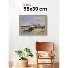 Hars Gallery Klasik Gümüş Çerçeve 58 x 39 cm Şeffaf Korumalı Pvc