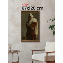 Hars Heritage Eskitme Kahverengi Çerçeve 67 x 120 cm Camlı