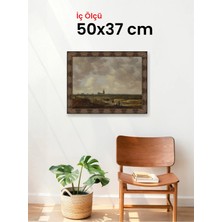 Hars Heritage Eskitme Kahverengi Çerçeve 50 x 37 cm Şeffaf Korumalı Pvc