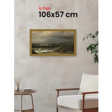 Hars Gallery Klasik Altın Çerçeve 106 x 57 cm Camlı
