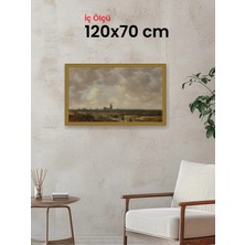 Hars Gallery Klasik Altın Çerçeve 120 x 70 cm Şeffaf Korumalı Pvc