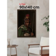 Hars Gallery Klasik Kahverengi Çerçeve 90 x 140 cm Camlı