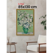 Hars Gallery Klasik Altın Çerçeve 85 x 130 cm Şeffaf Korumalı Pvc