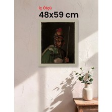 Hars Vintage Eskitme Beyaz Çok Renkli Çerçeve 48 x 59 cm Camlı