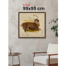 Hars Heritage Eskitme Kahverengi Çerçeve 99 x 95 cm Camlı
