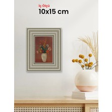 Hars Gallery Klasik Gümüş Çerçeve 10 x 15 cm Şeffaf Korumalı Pvc