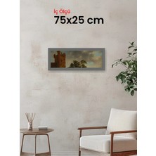 Hars Royal Klasik Desenli Gümüş Çerçeve 75 x 25 cm Camlı
