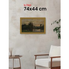 Hars Gallery Klasik Altın Çerçeve 74 x 44 cm Şeffaf Korumalı Pvc