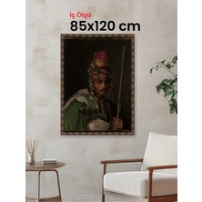 Hars Heritage Eskitme Kahverengi Çerçeve 85 x 120 cm Camlı