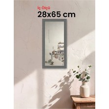 Hars Royal Klasik Desenli Gümüş Çerçeve 28 x 65 cm Şeffaf Korumalı Pvc