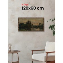 Hars Heritage Eskitme Kahverengi Çerçeve 120 x 60 cm Camlı