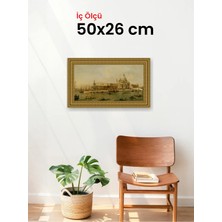 Hars Gallery Klasik Altın Çerçeve 50 x 26 cm Şeffaf Korumalı Pvc