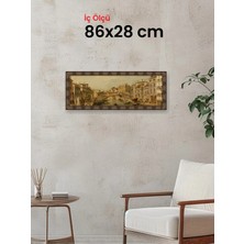 Hars Heritage Eskitme Kahverengi Çerçeve 86 x 28 cm Şeffaf Korumalı Pvc