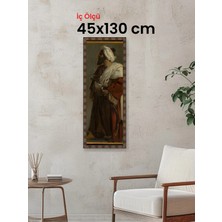 Hars Heritage Eskitme Kahverengi Çerçeve 45 x 130 cm Camlı