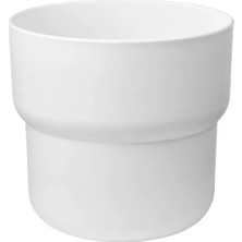 IKEA Förenlıg Plastik Saksı , Beyaz, 24 cm