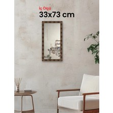 Hars Heritage Eskitme Kahverengi Çerçeve 33 x 73 cm Camlı