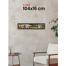 Hars Heritage Eskitme Kahverengi Çerçeve 104 x 16 cm Camlı