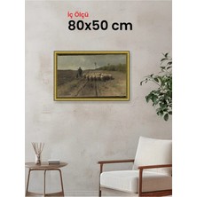 Hars Royal Klasik Desenli Altın Çerçeve 80 x 50 cm Şeffaf Korumalı Pvc