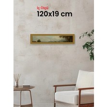 Hars Gallery Klasik Altın Çerçeve 120 x 19 cm Camlı