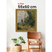 Hars Gallery Klasik Altın Çerçeve 55 x 60 cm Camlı