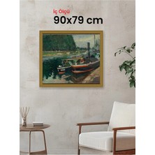 Hars Gallery Klasik Altın Çerçeve 90 x 79 cm Camlı