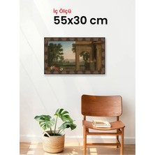 Hars Heritage Eskitme Kahverengi Çerçeve 55 x 30 cm Şeffaf Korumalı Pvc