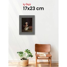 Hars Royal Klasik Desenli Gümüş Çerçeve 17 x 23 cm Şeffaf Korumalı Pvc