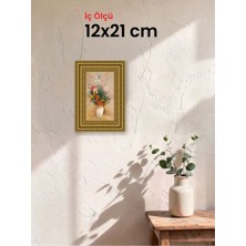 Hars Gallery Klasik Altın Çerçeve 12 x 21 cm Şeffaf Korumalı Pvc