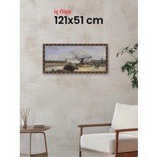 Hars Heritage Eskitme Kahverengi Çerçeve 121 x 51 cm Camlı