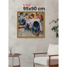 Hars Gallery Klasik Altın Çerçeve 95 x 90 cm Camlı