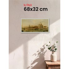 Hars Slim Ince Profil Gümüş Çerçeve 68 x 32 cm Şeffaf Korumalı Pvc