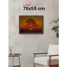 Hars Heritage Eskitme Kahverengi Çerçeve 75 x 55 cm Camlı