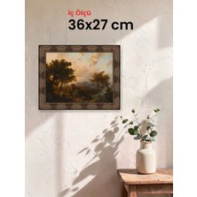 Hars Heritage Eskitme Kahverengi Çerçeve 36 x 27 cm Şeffaf Korumalı Pvc