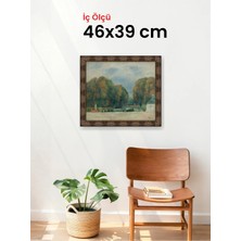 Hars Heritage Eskitme Kahverengi Çerçeve 46 x 39 cm Şeffaf Korumalı Pvc