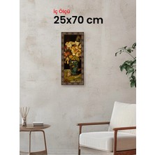 Hars Heritage Eskitme Kahverengi Çerçeve 25 x 70 cm Şeffaf Korumalı Pvc