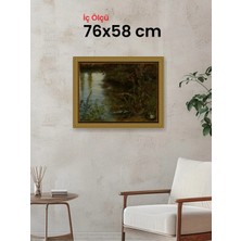 Hars Gallery Klasik Altın Çerçeve 76 x 58 cm Camlı