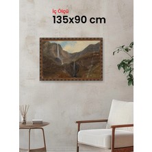 Hars Heritage Eskitme Kahverengi Çerçeve 135 x 90 cm Şeffaf Korumalı Pvc