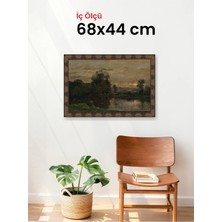 Hars Heritage Eskitme Kahverengi Çerçeve 68 x 44 cm Şeffaf Korumalı Pvc
