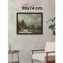 Hars Gallery Klasik Kahverengi Çerçeve 90 x 74 cm Camlı