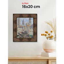 Hars Heritage Eskitme Kahverengi Çerçeve 16 x 20 cm Şeffaf Korumalı Pvc