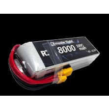 Master Flight Masterflight 22.2V Li-Po Pil - 8000MAH 100C 6s Lityum Polymer Batarya