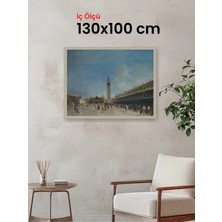 Hars Vintage Eskitme Beyaz Çok Renkli Çerçeve 130 x 100 cm Camlı