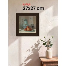 Hars Gallery Klasik Kahverengi Çerçeve 27 x 27 cm Camlı